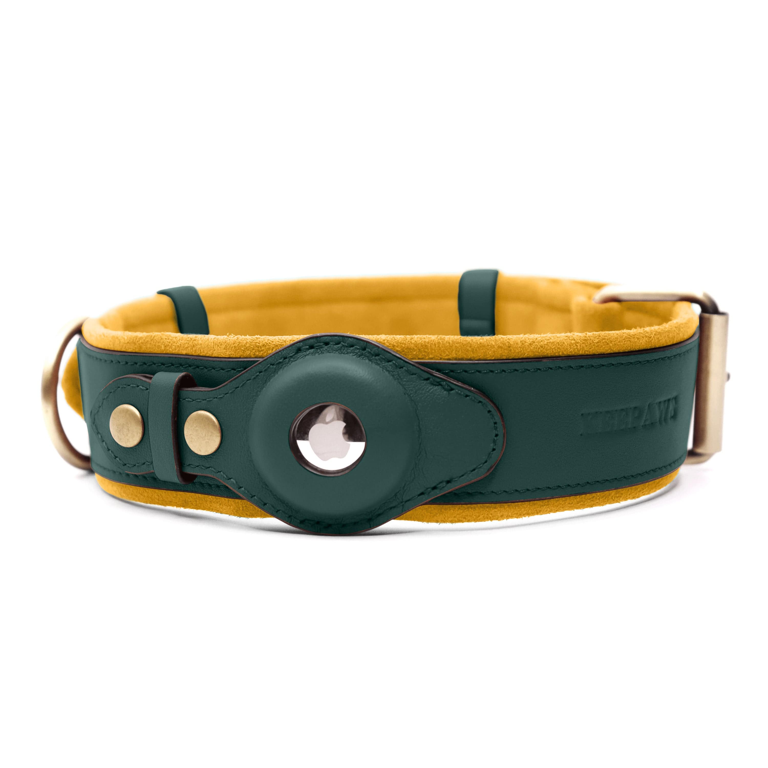 Lucky Paws - Leather AirTag Collar