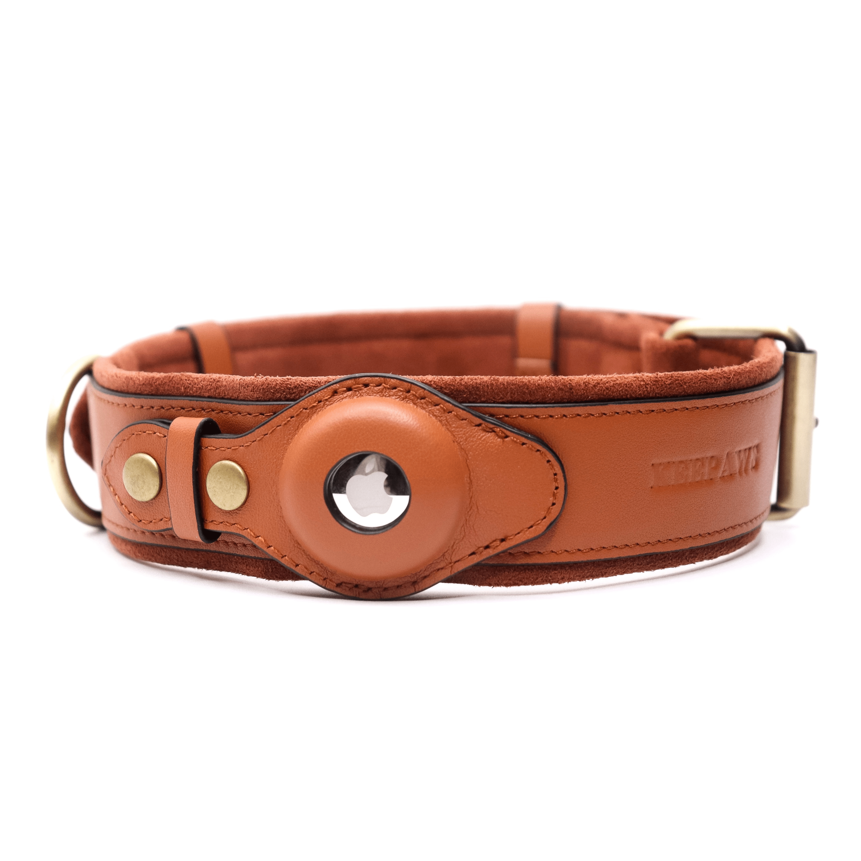 Leather dog tag collar online
